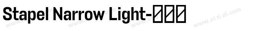 Stapel Narrow Light字体转换